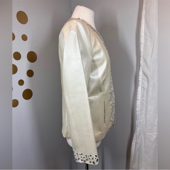 EUC Bradley Bayou Embellished Leather Jacket - Picture 3 of 9